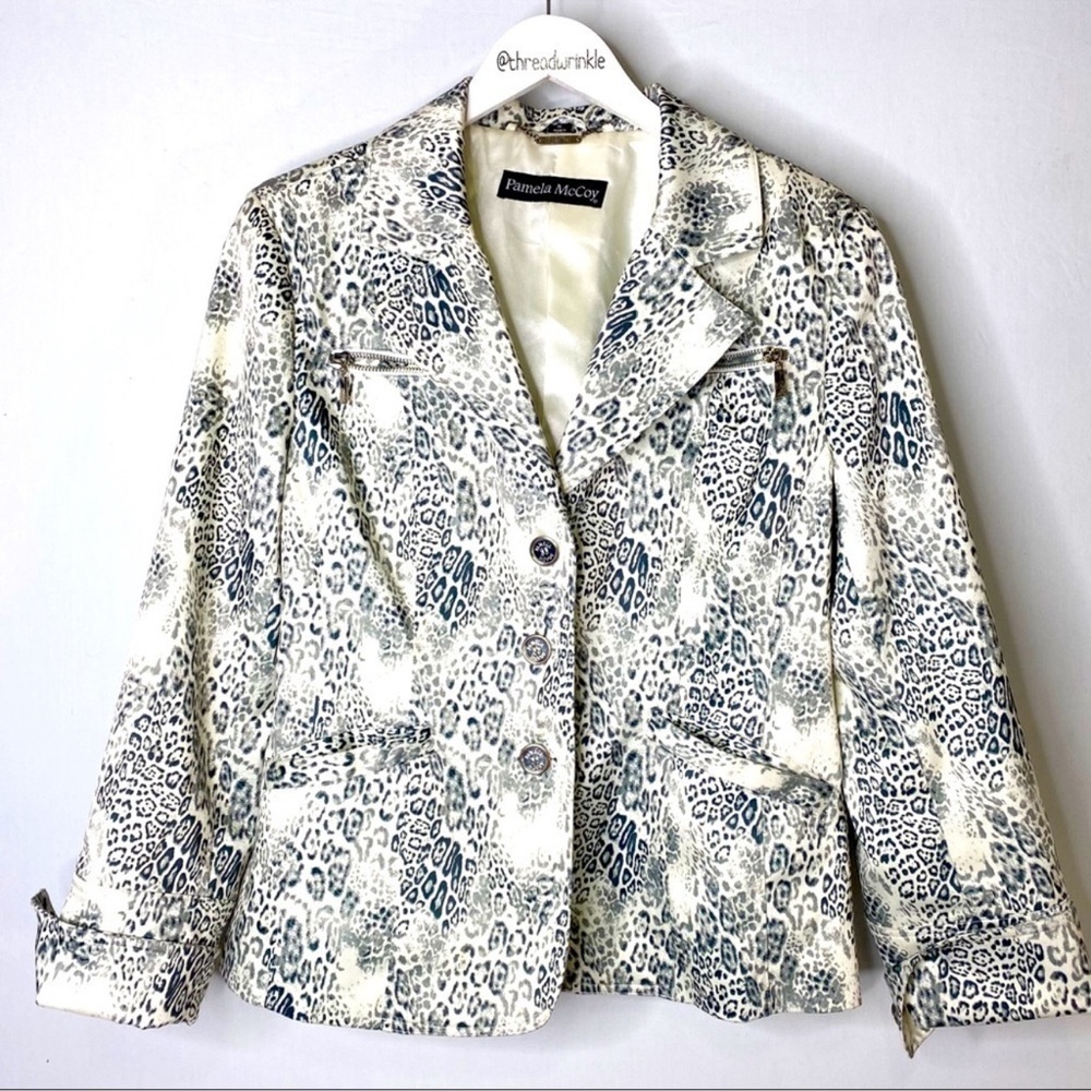 Pamel McCoy Size medium Animal Print Jacket